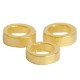 DQ metal closed ring 3mm Gold